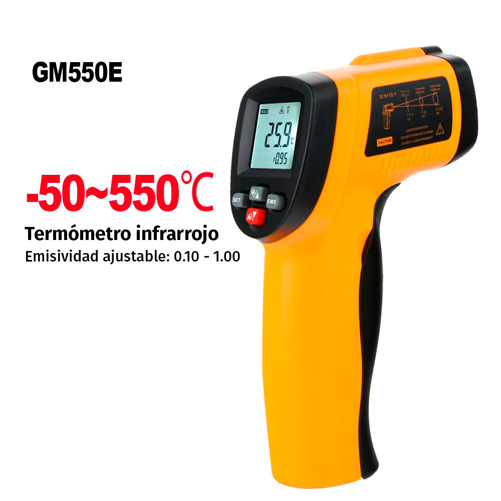 Termómetro infrarrojo GM550E